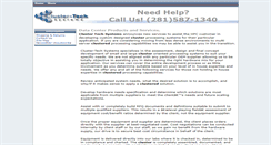 Desktop Screenshot of cluster-tech.com